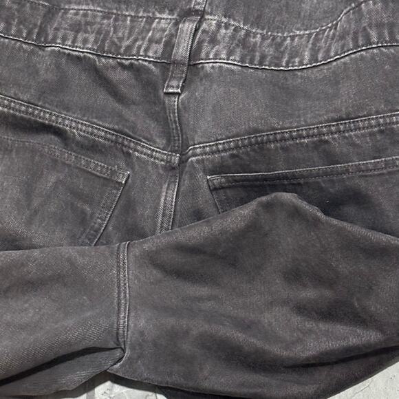 Madewell Straight Denim Leg Overalls in Washed Black - size 18W - Picture 6 of 6